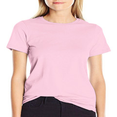 Solid color crew neck casual T-shirt-100% cotton, unisex.