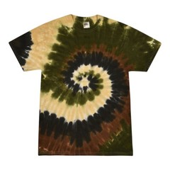 Multi-Color Tie Dye T-Shirts, Kids & Adults Short Sleeve Cotton Colortone