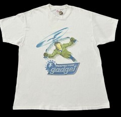 Inspector Gadget Vintage 90s Cartoon Movie Promo Disney Store Tag L/XL T-Shirt