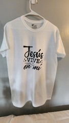 Hanes ComfortSoft Men’s M White Jesus Graphic Crew Neck T-Shirt