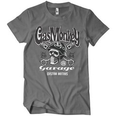 Gas Monkey Garage Custom Motors Skull T-Shirt-Cool Gas Monkey Garage T-shirt