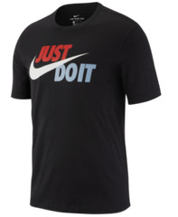 Men’s Nike Just Do It Short Sleeve T-Shirt Black Tee Size (L) LARGE AR5006 010