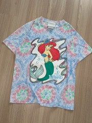 Vintage Disney The Little Mermaid T-shirt 90s Ariel Rare White Disney Princess