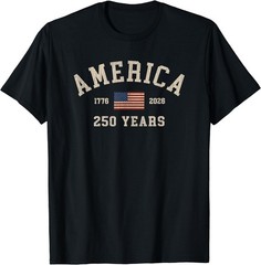 America 250 Years USA United States Flag July 4th 2026 1776 T-Shirt