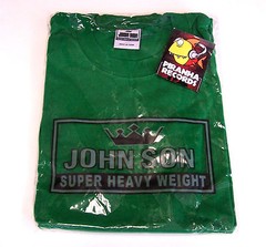 John Son Premium Quality Green T-Shirt XL TALL 100% Cotton Piranha Records
