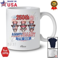 Custom Name 250th Anniversary; 4th Of July Three Skull; Freedom Patriotic Shirt