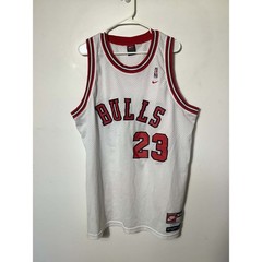 Vintage Nike Michael Jordan Chicago Bulls Jersey XXL White Flight 84-03 Swingman