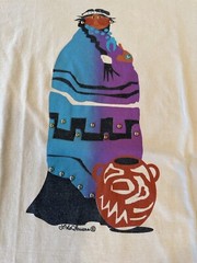 Vintage Lida Souers Native American T Shirt Medium Art Made In USA