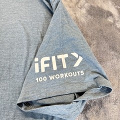 iFit 100 Workouts Milestone Athletic T-Shirt Size 2XL Soft Poly-Cotton Blend