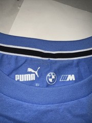 NWT Puma BMW Motorsport MMS Racer Logo Men’s T Shirt Blue Sz L $40