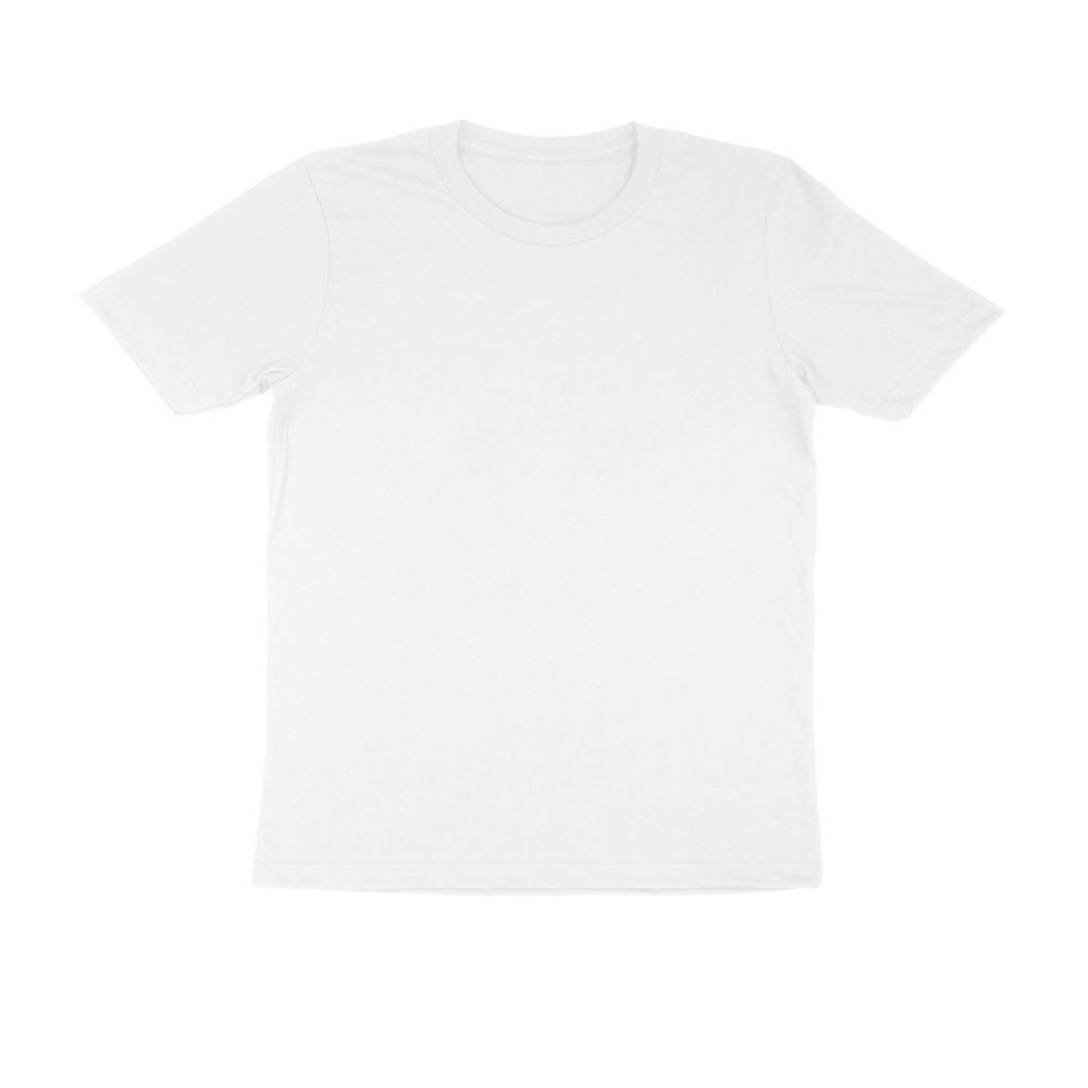 Round Neck White Color Mix Size Half Sleeve Casual Wear T shirt For Men
