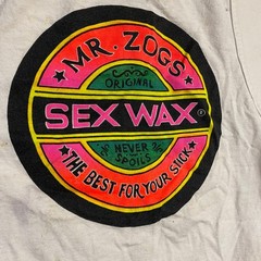 Vintage Mr Zogs Sex Wax Tank Top White Oneita Power-T Made in USA Small K3
