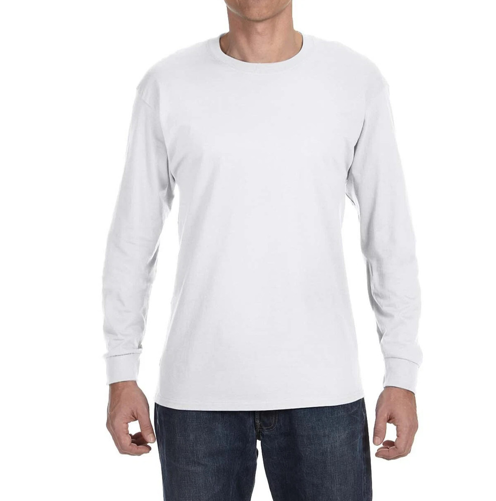 Gildan G540 Unisex Heavy Cotton Preshrunkt Crew Neck Long Sleeve T-Shirt print