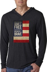 Buy Cool Shirts USA T-shirt Home of the Brave Lightweight Hoodie