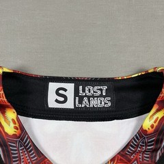 Lost Lands Electronic Music Festival Baseball Jersey Dino Print Men’s Small NEW