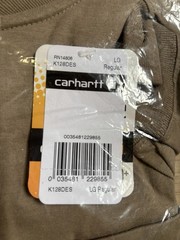 Carhartt K128 Men’s L Regular Brown Long Sleeve Henley Pocket T-Shirt