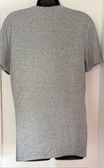 Goodfellow & Co Gray Solid T-Shirt S Short Sleeve V-Neck Standard Fit