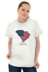 SC United States America Patriotic Gift Idea Womens or Mens Crewneck T Shirt Tee
