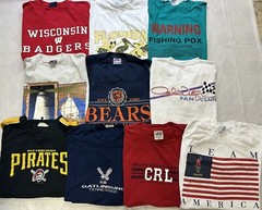 Vintage Mens TShirt lot of 10 T shirts Various Sizes Reseller Bundle Sports