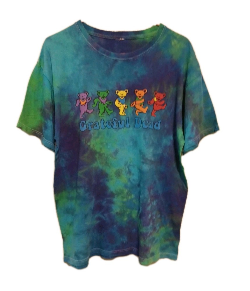 Grateful Dead Tie Dye Bears T-Shirt Used As-Is