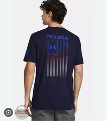 Under Armour 1377056 Men’s UA Freedom Flag Gradient T-Shirt Short Sleeve Tee 3XL