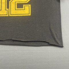 Vintage 1970s 70s The Men’s Shop Jersey T Shirt Cut 12 Black Yellow Size Small