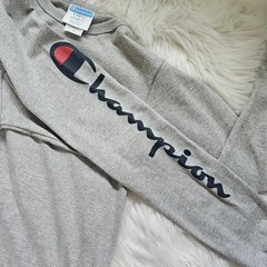 Champion Gray Long Sleeve Shirt XS Adult Teen UNISEX