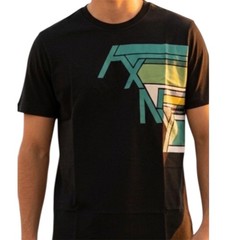$50 ARMANI EXCHANGE Black AX-04 Short Sleeve Slim Fit Designer T-shirt NWT