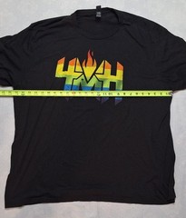 Black Graphic Short Sleeve T-shirt District Perfect Tri 4XL