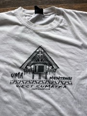 Men’s Sumatra T-Shirt White Indonesia Logo L Surf Beach Holiday Import Trip Gnar