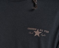 Converse Men’s Lot of 3 Logo Crew Tees in Black, White & Blue Pick Your Size NWT