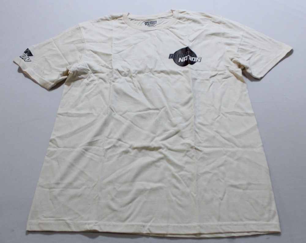 Redrum Nation Men’s V25 Short Sleeve Cotton T-Shirt CG2 Natural Medium NWT