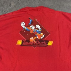 Vintage Donald Duck T Shirt Mens XXL Red Distressed Y2K USA