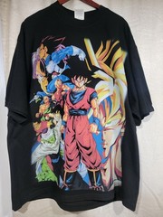 RETRO DRAGON BALL Z ON A SHAKA HEAVYWEIGHT GARMET DYED T SHIRT “MODERN”