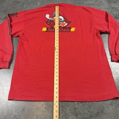 Vintage Donald Duck T Shirt Mens XXL Red Distressed Y2K USA