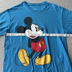 Vintage Disney T Shirt Size M 100% Cotton Light Blue Color