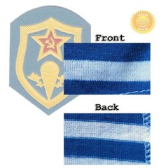 SkyBlue LongSleeve Ukrainian USSR Paratrooper Telnyashka Military Striped Cotton
