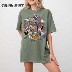 Mickey And Friends 4th July 2026 Disney Independence Day Family Shirt Tee Gift