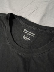 Men’s Champion T-shirt Color Black Size Medium Stretch Breathable Plain Athletic
