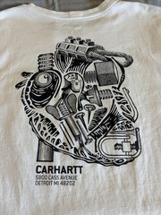 Vintage Carhartt Y2K Graphic Pocket T Shirt 2XL Tall Made In Guatemala
