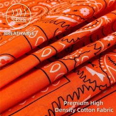 12 Pack Paisley Bandanas 100% Cotton Western Scarves for Men Women Headband
