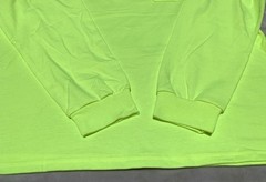 NEW Wrangler Workwear Men’s Hi-Vis Yellow Long Sleeve Pocket T-Shirt Size XL