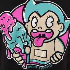 Shhteeb X Scoop LV T Shirt Mens Size Small Black Ice Cream Snack Tee