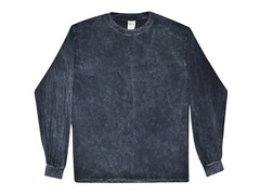 Long Sleeve Vintage Mineral Wash T-Shirts S M L XL 2X 3X Cotton Colortone