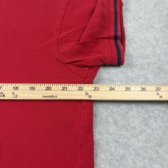 Vtg Polo Ralph Lauren T Shirt Mens Large Red Knit Mesh Short Sleeve Cotton Pony