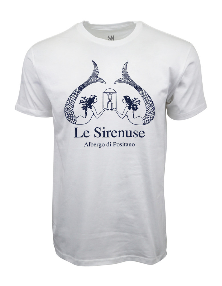Le Sirenuse White Graphic Tee