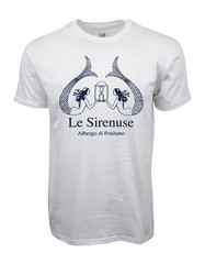 Le Sirenuse White Graphic Tee