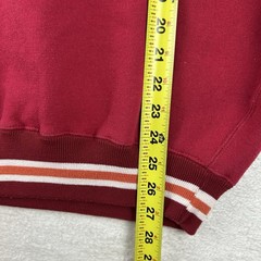 Vintage 90s Great Wall Of China Souvenir Sweatshirt Red Varsity Ribbed Men M
