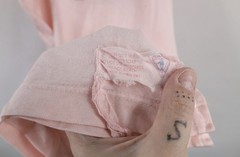 Vtg 50s Mens S Rayon Durene Knit Chain Stitch Salem Basketball Jersey Pink USA
