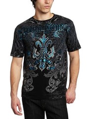 Xtreme Couture by Affliction Men’s T-Shirt SANDSTONE Black Biker Cross S-5XL